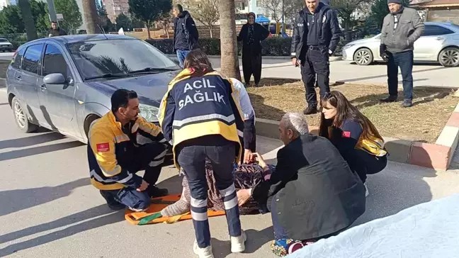 Adana'da Otomobilin Çarptığı Yaşlı Kadın Yaralandı