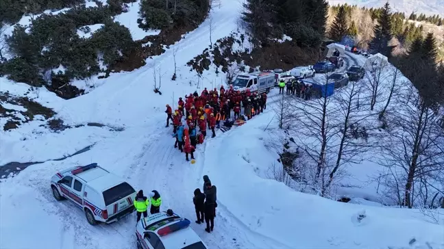 Giresun'da Çığ Tatbikatı Düzenlendi