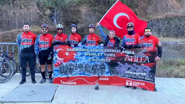 Sarıkamış şehitleri için pedal çeviriyorlar