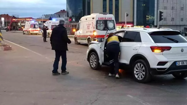 Kütahya'da Trafik Kazası: 1 Yaralı