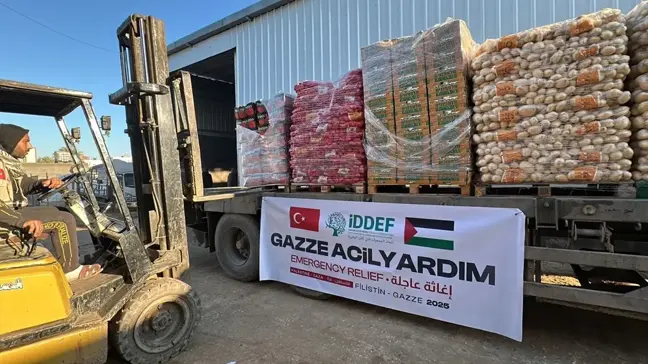 İDDEF Gazze'ye 36 Ton Taze Gıda Gönderdi