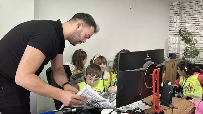 Anaokulu öğrencilerinden AA'ya 10 Ocak Gazeteciler Günü ziyareti