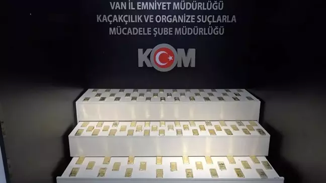 Van'da 277 Kilogram Gümrük Kaçağı Külçe Altın Ele Ge geçirildi