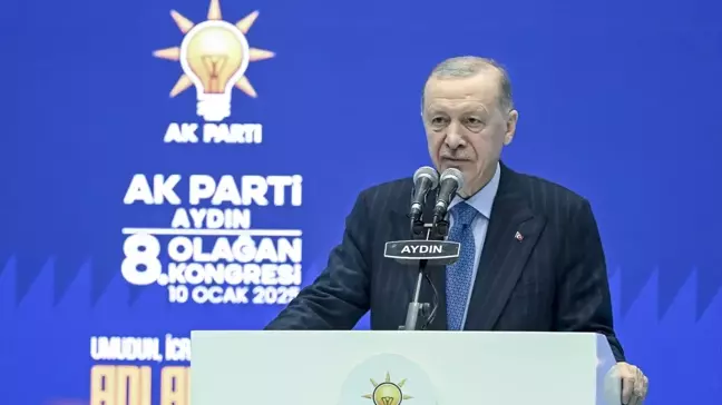 Cumhurbaşkanı ve AK Parti Genel Başkanı Erdoğan, partisinin Aydın 8. Olağan İl Kongresi'nde konuştu: (1)