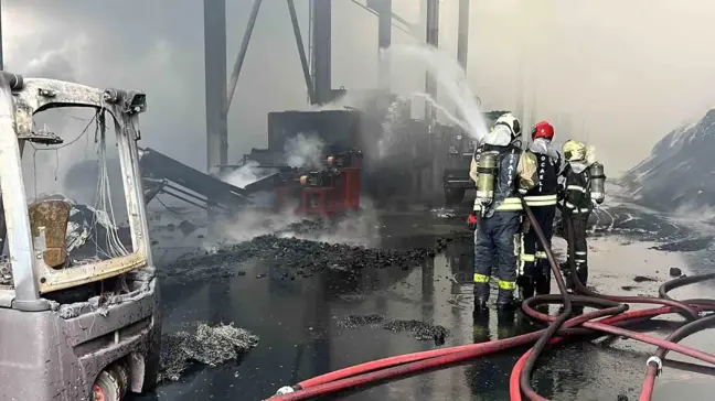 Kocaeli'de Kömür Fabrikasında Yangın: 4 Saatte Kontrol Altına Alındı