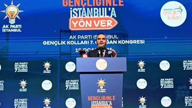 Gençlik ve Spor Bakanı Bak, AK Parti İstanbul Gençlik Kolları 7. Olağan Kongresi'nde konuştu Açıklaması