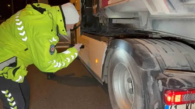 Düzce'de Kış Lastiği Denetimi Başladı