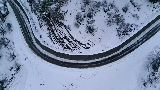 Sinop'ta Kar Yağışı Etkili Olmaya Devam Ediyor