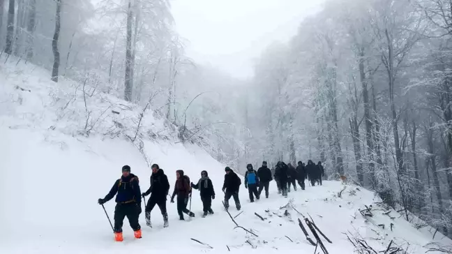 Tavşanlı'da Karla Kaplı Doğa Yürüyüşü Etkinliği