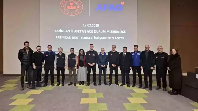 Erzincan'da AFAD ve Kent Konseyi Toplantısı Gerçekleştirildi