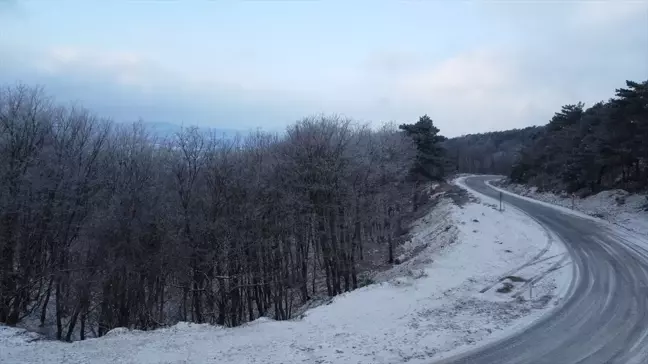 Çanakkale'de Kar Yağışı Etkili Oldu