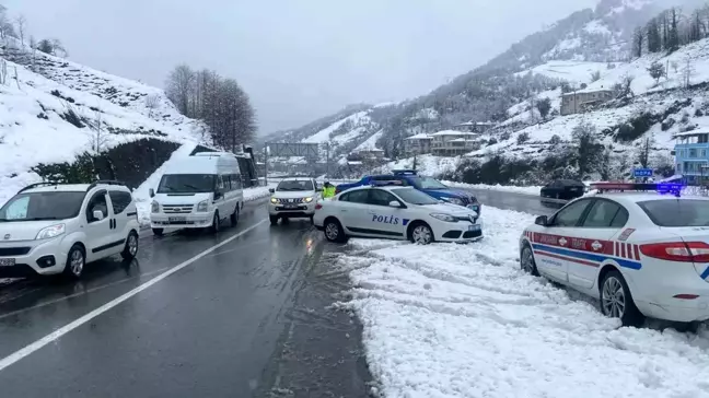 Artvin'de Yoğun Kar Yağışı Ulaşımı Olumsuz Etkiledi