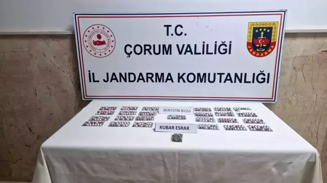 Çorum'da Uyuşturucu Operasyonu: 342 Hap ve Esrar Ele Geçirildi