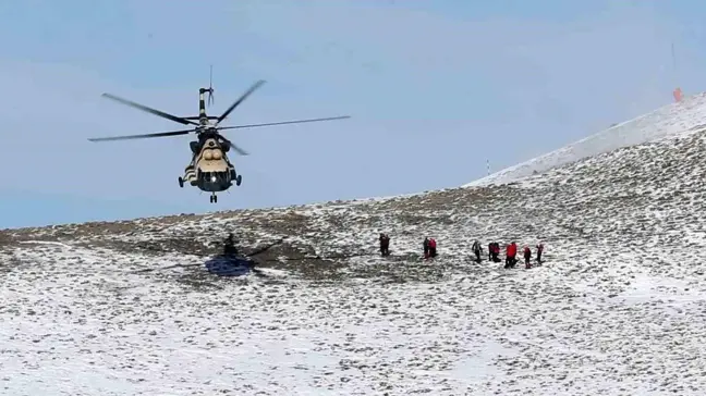 Erzurum'da Kış Saha Tatbikatı Gerçekleştirildi