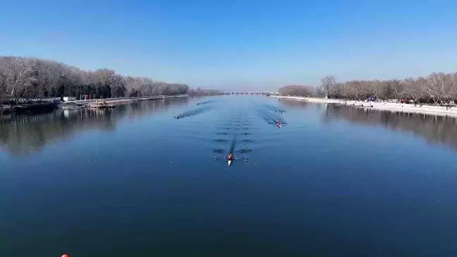 Edirne'de Türkiye Kürek Şampiyonası Heyecanı