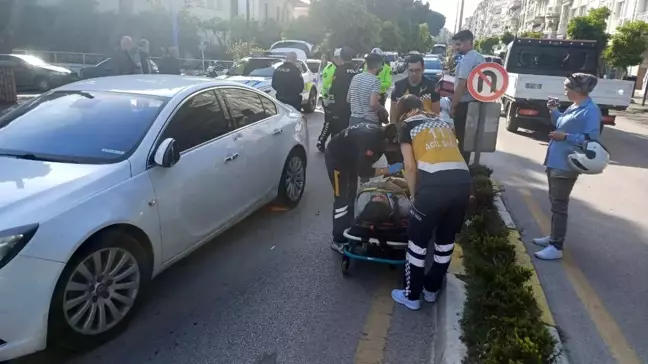 Aydın'da Motosiklet ve Otomobil Çarpıştı: 1 Yaralı
