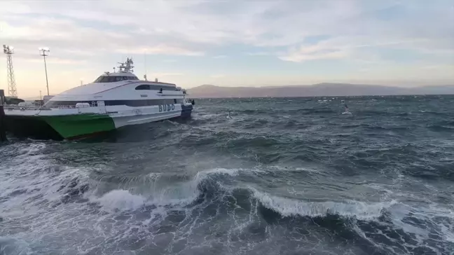 Bursa-İstanbul Deniz Otobüsü Seferleri Olumsuz Hava Nedeniyle İptal Edildi