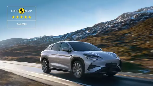 BYD SEALION 7, EuroNCAP'tan 5 Yıldızla Güvenlik Ödülü Aldı