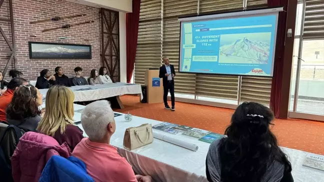 Erasmus Projesi Kapsamında Öğrenciler Erciyes Kayak Merkezi'ni Ziyaret Etti