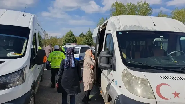 Hüyük'te Servis Araçlarına Denetim