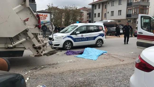 Karasu'da Çöp Kamyonu, Yaya Hasan Topaslan'a Çarptı