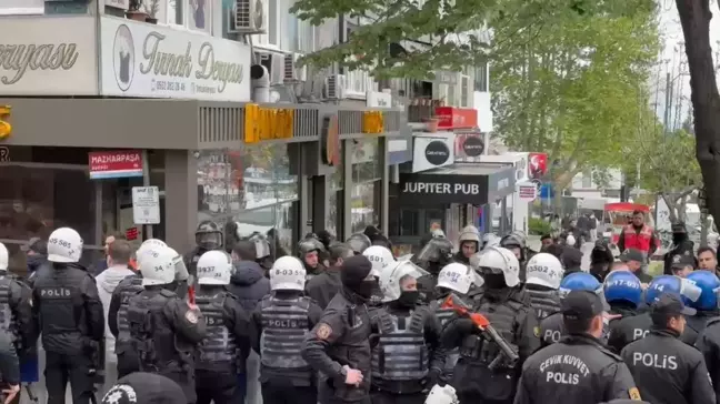Halkın Kurtuluş Partisi'ne 1 Mayıs Yürüyüşünde Polis Engeli
