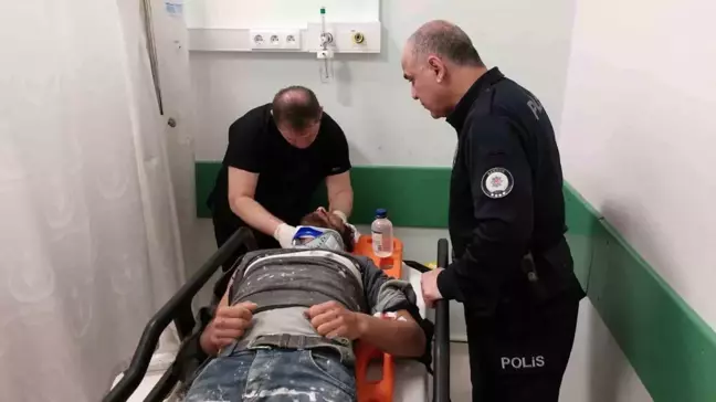 Samsun'da İnşaat İşçisi İskeleden Düştü