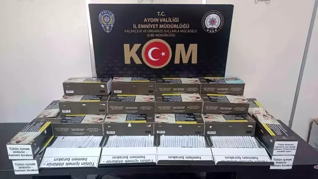 Aydın'da Kaçak Makaron Operasyonu: 9 Bin 200 Adet Ele Geçirildi