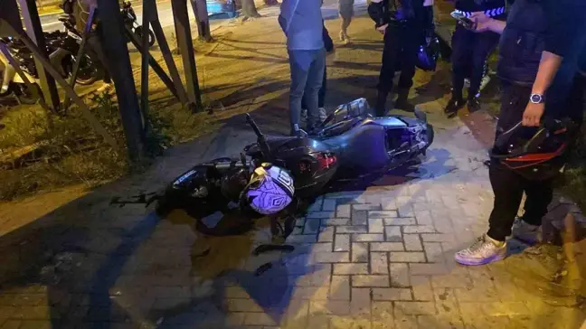 Tekirdağ'da Motosiklet Sürücüsü İki Kazadan Birine Daha Karıştı