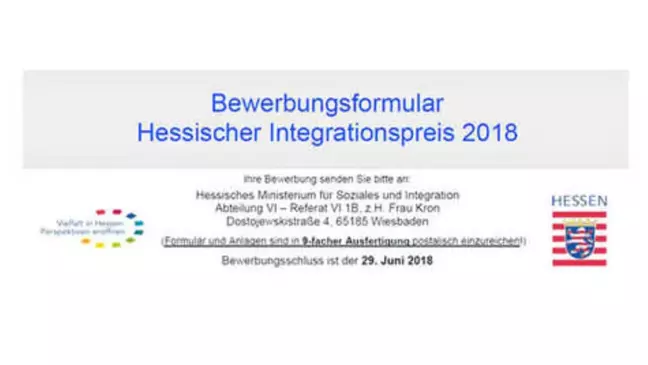 Hessen'de Ödülün Konusu 'Uyum ve Çocuklar'