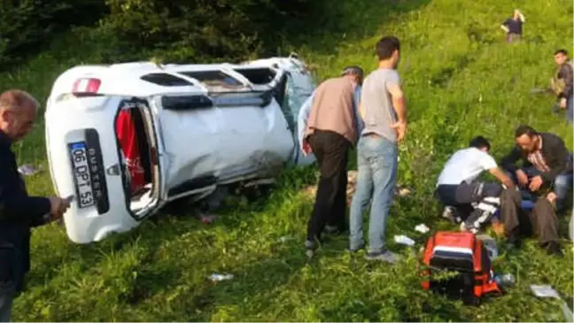 Trabzon'da Yayla Dönüşü Kaza: 1 Ölü 3 Yaralı