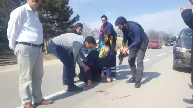 Otomobilin Çarptığı Yaya, Yaralandı