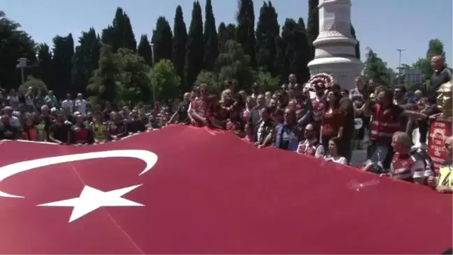 Geniş Haber) - Yüzlerce Motosikletlinin 15 Temmuz Şehitler Köprüsü'nden Geçişi Havadan Fotoğraflandı
