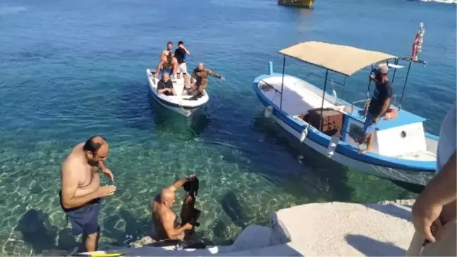 Datça'da dip temizliğinde 1.5 top atık çıkarıldı