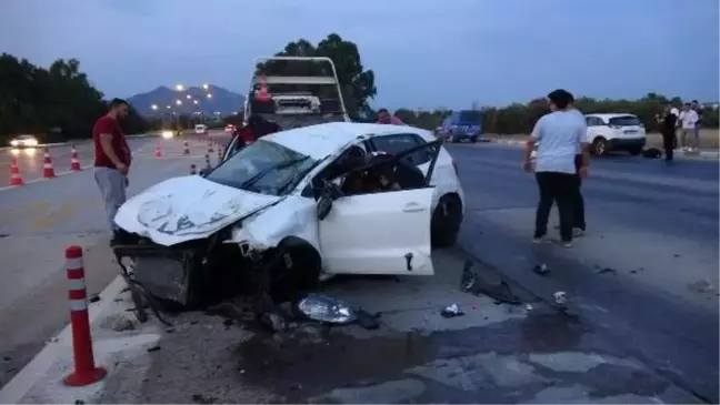 Sürücülerin 'gişe' inadı kazaya neden oldu: 2 yaralı