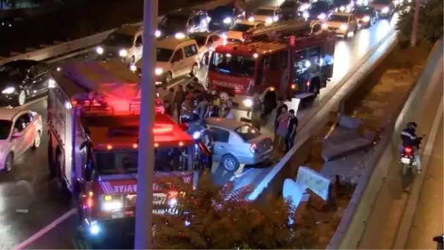 Maltepe'de trafik kazası: 2 yaralı