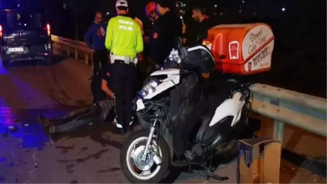 Kartal'da karşı şeritteki kazaya bakan sürücü kazaya neden oldu