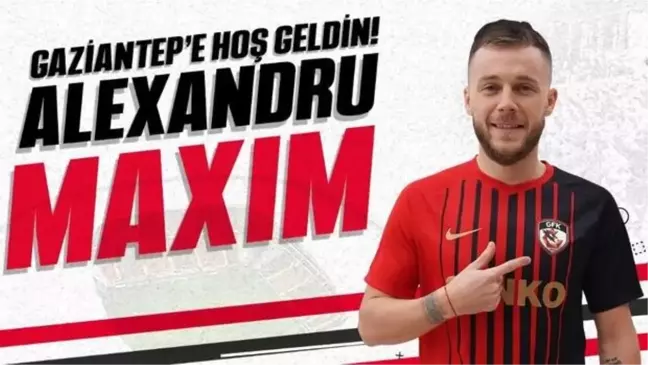 Gaziantep FK, Alexandru Maxim'i kiraladı!