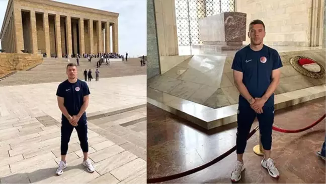 Lukas Podolski'den Anıtkabir ziyareti