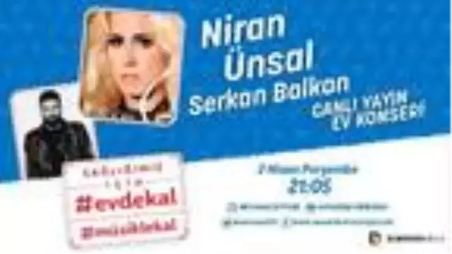 Niran Ünsal'ın çağrısı '#EvdeKal#MüzikleKal' için