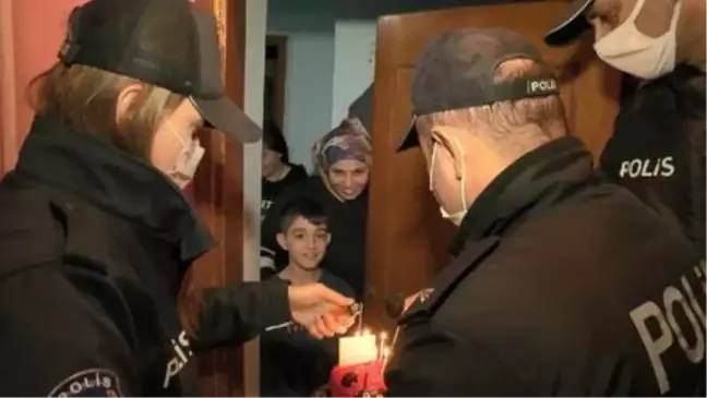 Son dakika haberi! Kısıtlamada, Muhammet'e polisten sürpriz doğum günü