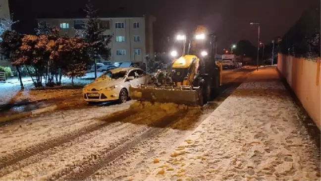Çanakkale'de kar yağışı başladı (3)