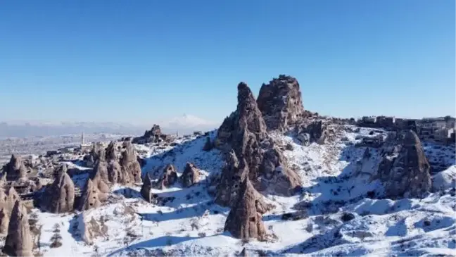 Kar altında bir masal diyarı; Kapadokya