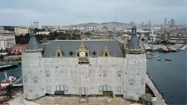 Son dakika... (Havadan fotoğraflarla) Bakan Karaismailoğlu Haydarpaşa Garı'nda incelemelerde bulundu