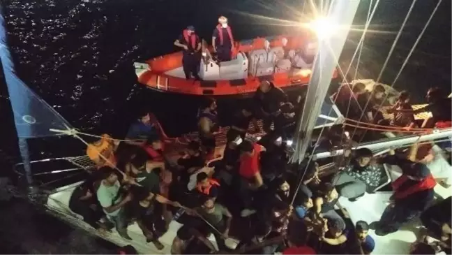 Çanakkale'de 59 kaçak göçmen yakalandı