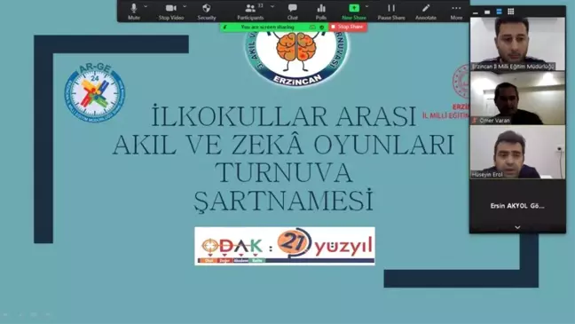 Erzincan 3. İlkokullar Arası Zekâ Oyunları Turnuvasının Bilgilendirme Toplantısı Yapıldı.