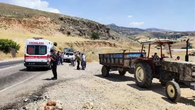 Adıyaman'da motosiklet ve traktör çarpıştı: 2 yaralı