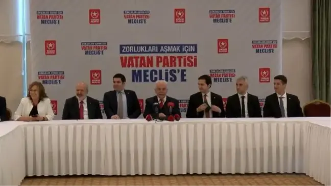 İSTANBUL-VATAN PARTİSİ SEÇİM BİLDİRGESİNİ AÇIKLADI