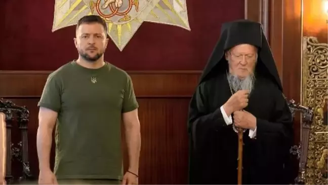Ukrayna Devlet Başkanı Zelenski Fener Rum Ortodoks Patrikhanesi'ni Ziyaret Etti