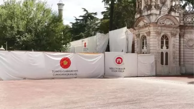 Dolmabahçe Sarayı'nda restorasyon çalışmaları devam ediyor